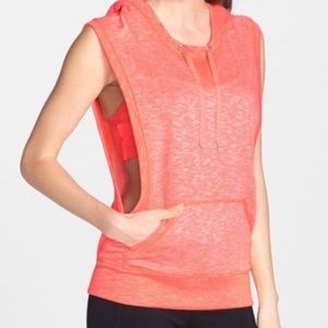 Lorna Jane Orange Sleeveless Hoodie